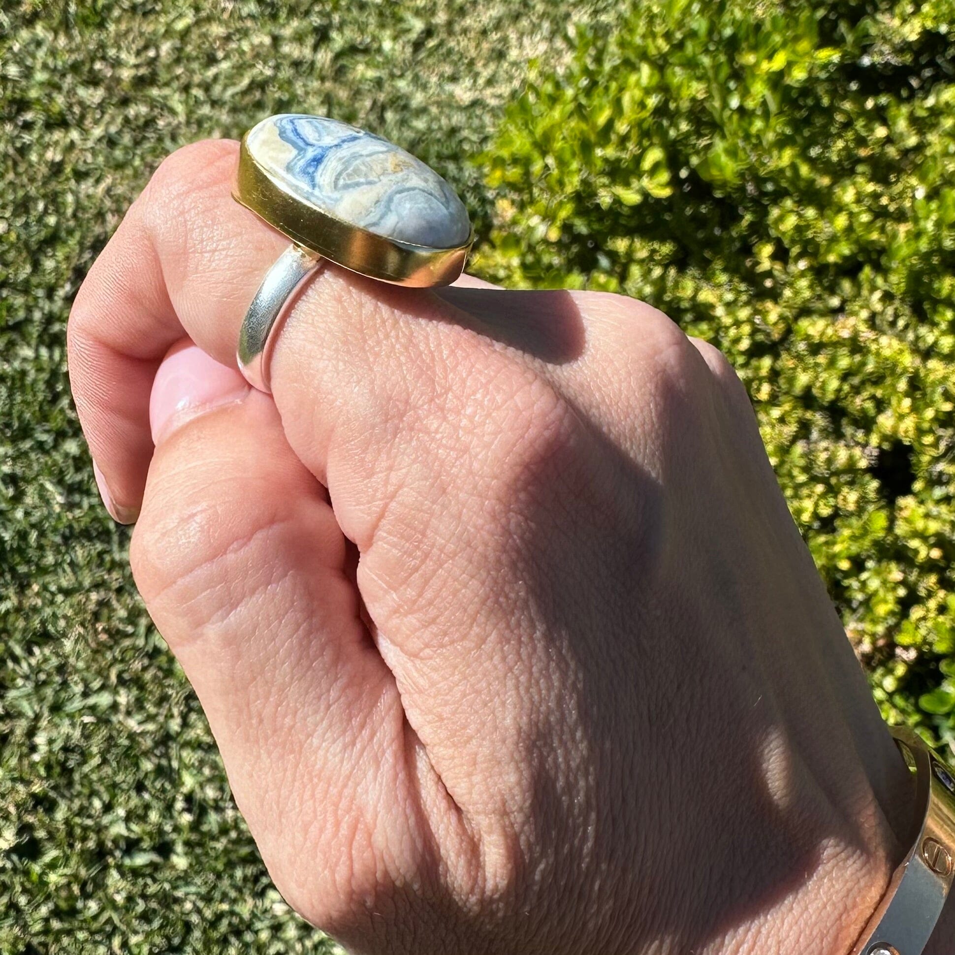 !ONE OF A KIND RING (Blue Scheelite) Jimena Alejandra 
