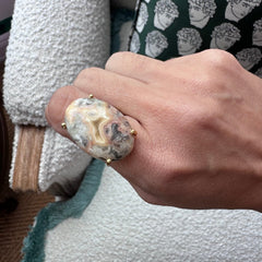 One of a Kind Ring (Crazy Lace Agate) Rings Jimena Alejandra 