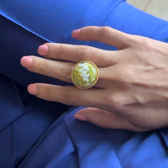 One of A Kind Ring (Lizardite) Jimena Alejandra 
