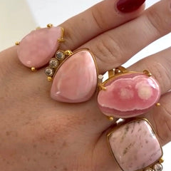 One of a Kind Ring (Peruvian Pink Opal) Jimena Alejandra 