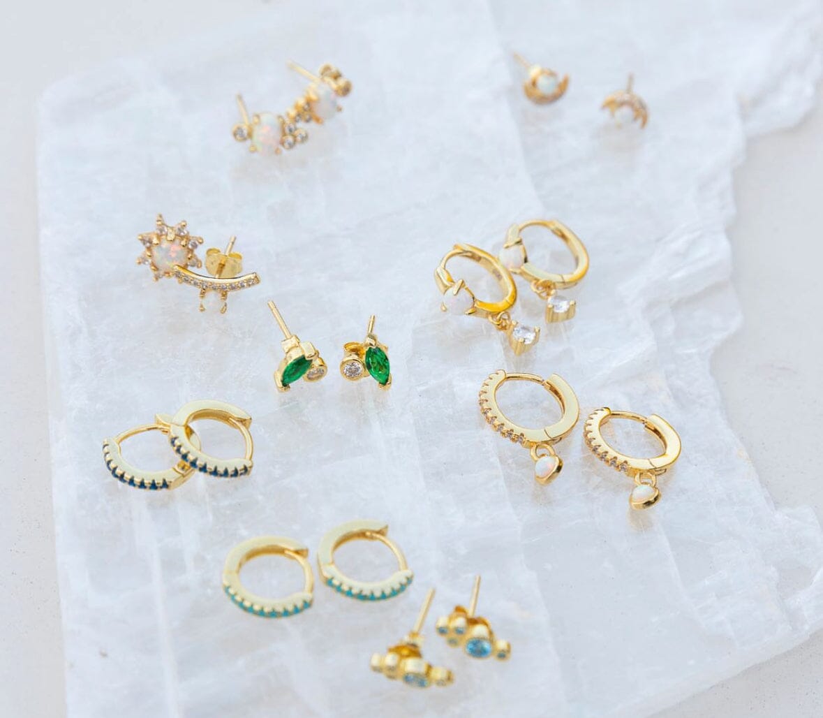 THE AMY (GREEN) Earrings Jimena Alejandra 