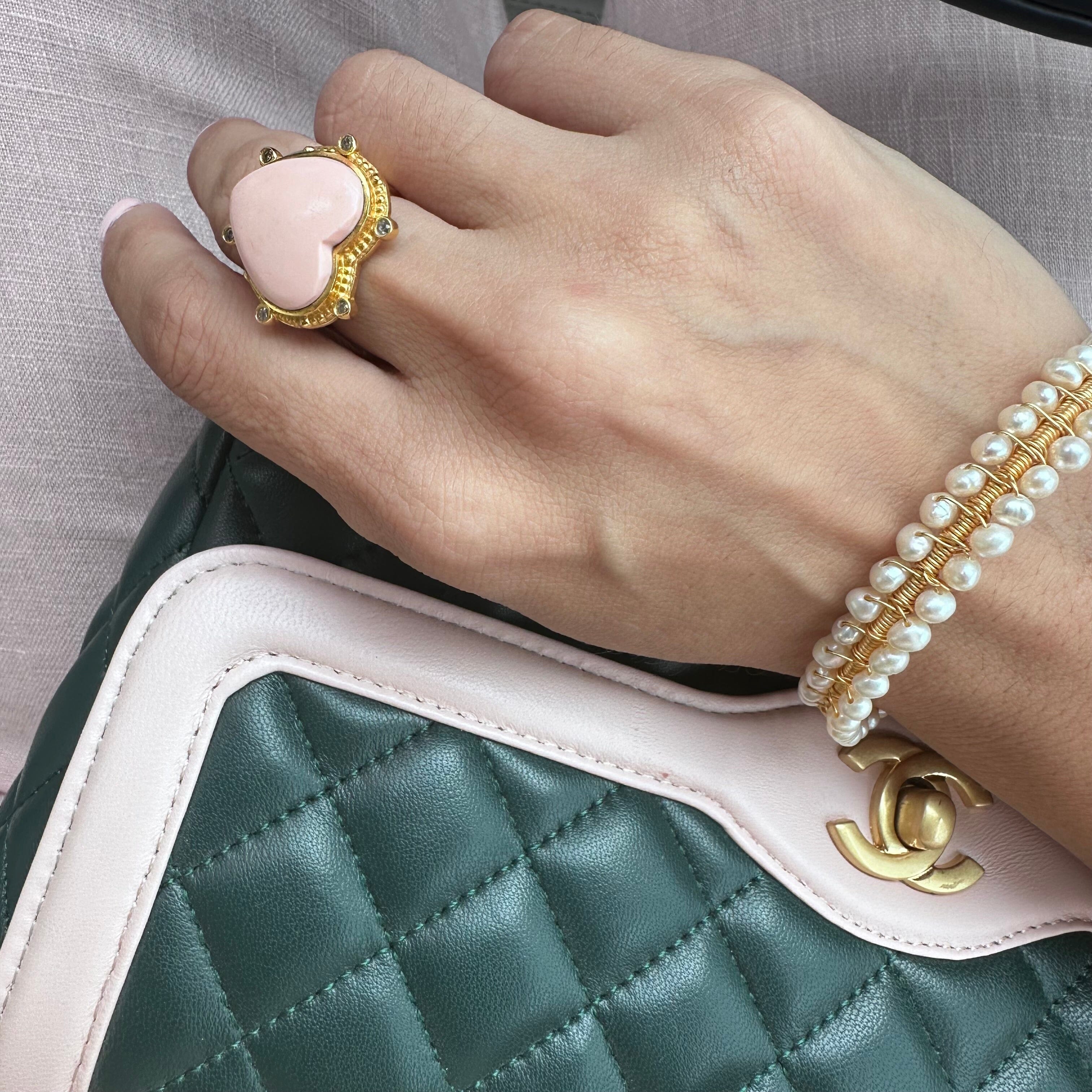 THE ARIANA (Pink Opal) Rings Jimena Alejandra 