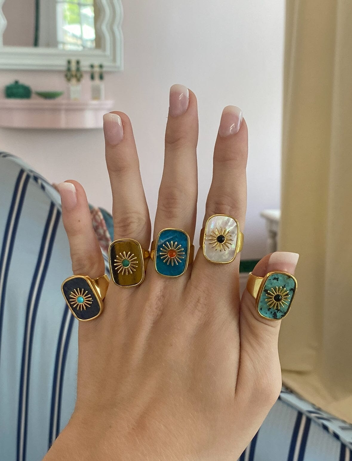 THE CHIARA (Tiger’s Eye) Rings Jimena Alejandra 