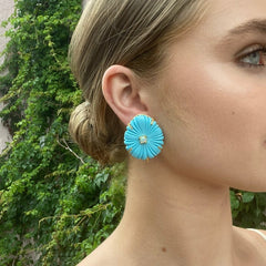 THE EMILIA (Blue Turquoise) Earrings Jimena Alejandra 