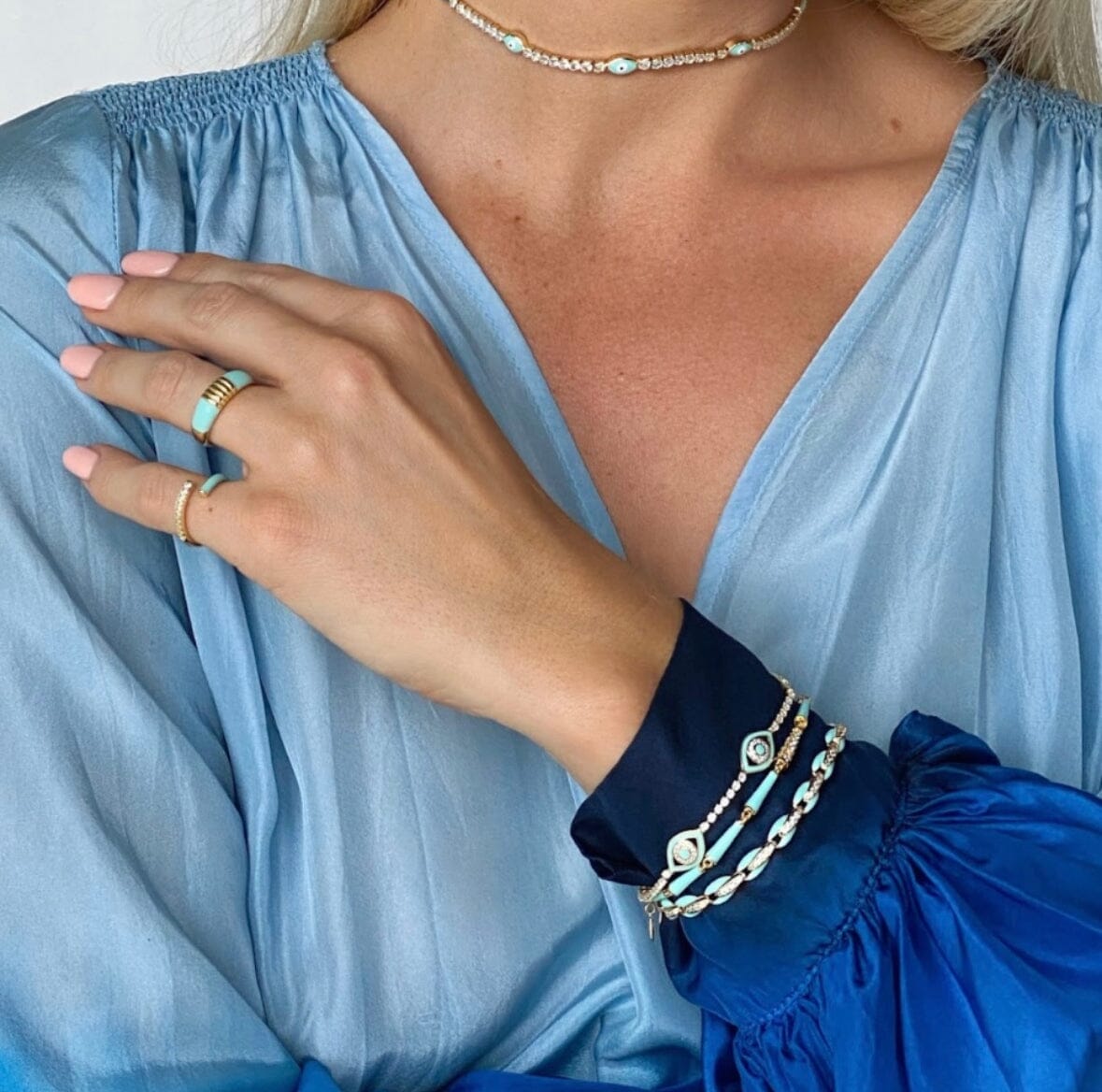 THE FARRAH (Blue) Bracelets Jimena Alejandra 
