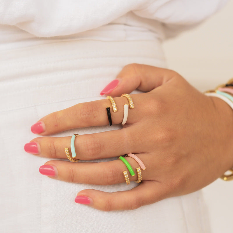 The Freya Pink Wrap Ring