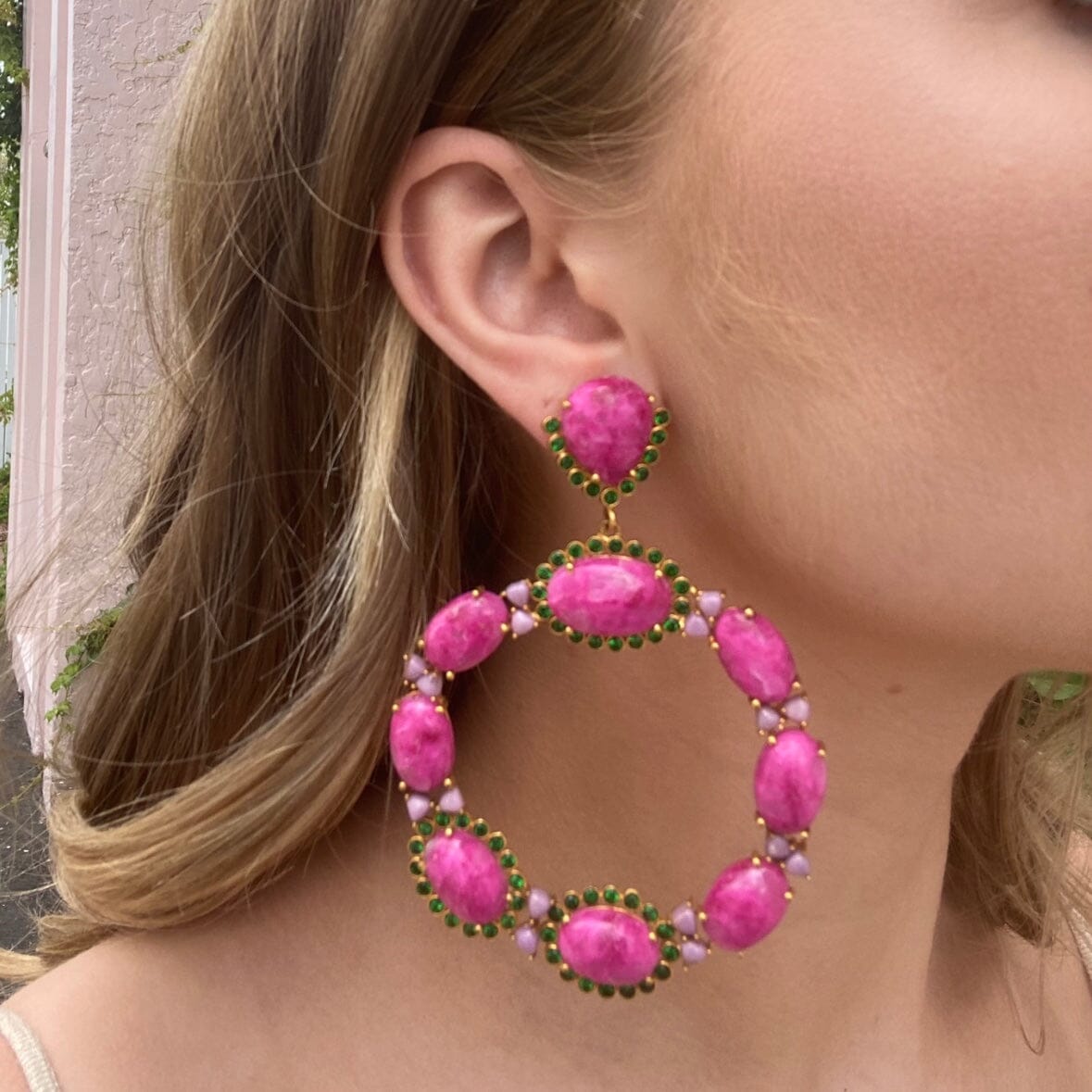 THE HEATHER (Pink Mohave) Earrings Jimena Alejandra 