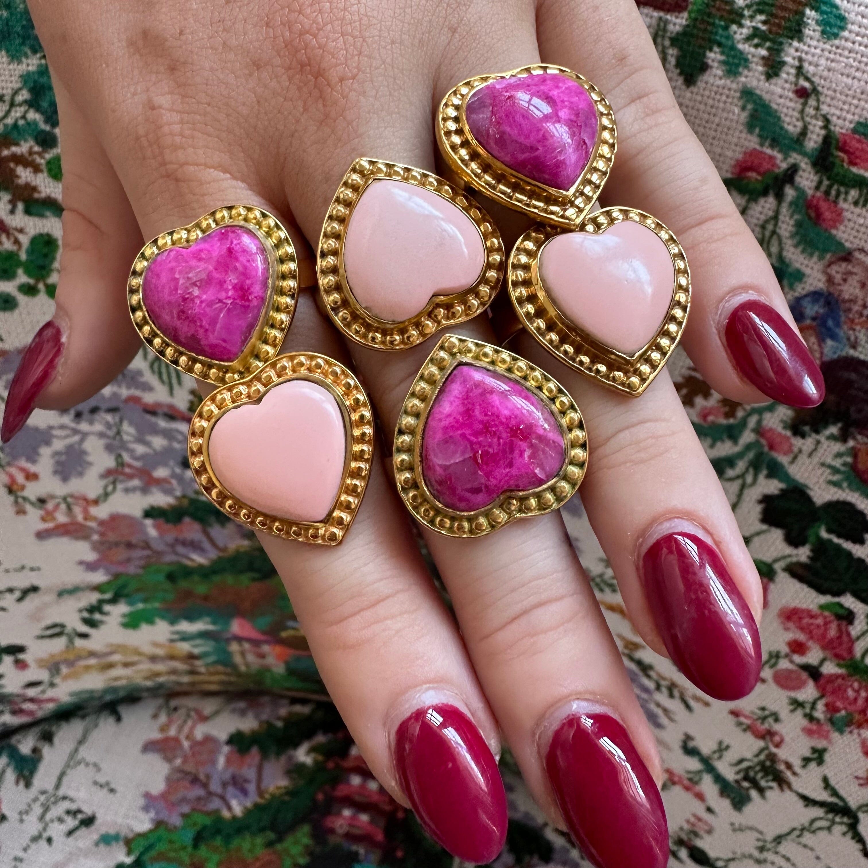 THE LUCIANA (Pink Opal) Earrings Jimena Alejandra 