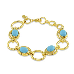 1 - 4 turquoise stone bracelet Jimena Alejandra 
