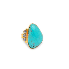 1 - Arizona turquoise and white topaz Jimena Alejandra 