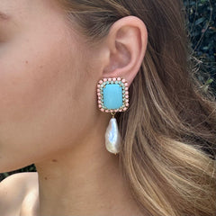 1 / octagon and turquoise with pink Jimena Alejandra 