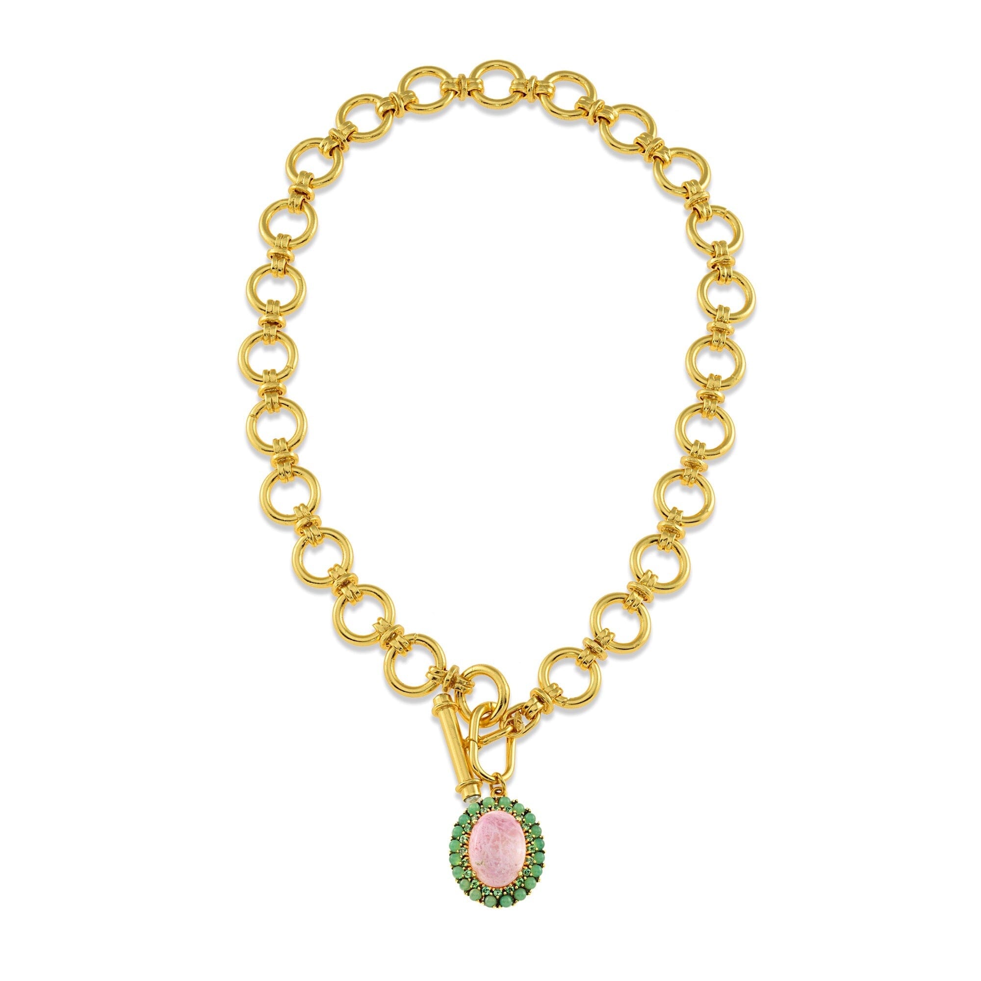 1 - petalite charm link necklace Jimena Alejandra 