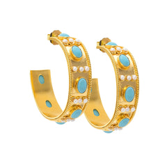 1 turquoise hoops Jimena Alejandra 