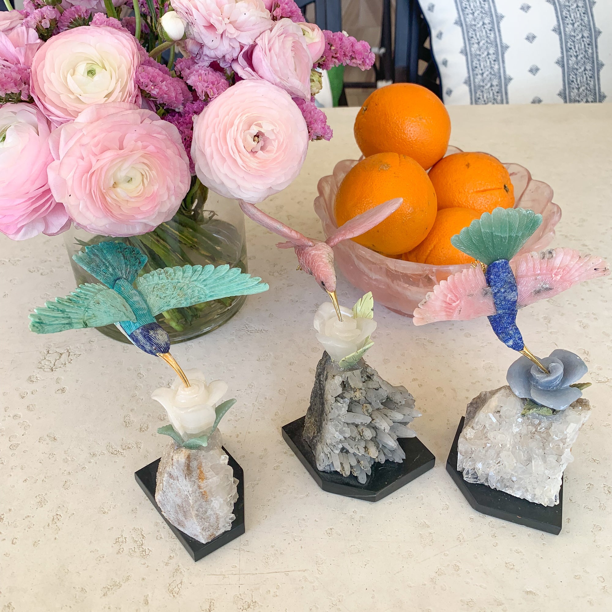 HUMMINGBIRD (Peruvian Pink Opal) Homewares Jimena Alejandra 