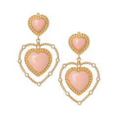 THE ALEJANDRA (Large) [Pink Opal] Earrings Jimena Alejandra 