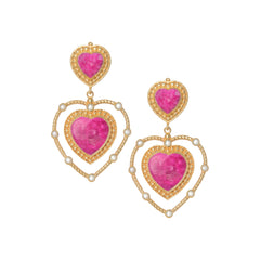 THE ALEJANDRA (Small) [Pink Mohave] Earrings Jimena Alejandra 