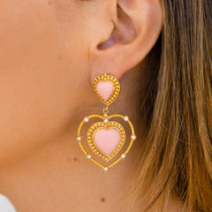 THE ALEJANDRA (Small) [Pink Opal] Earrings Jimena Alejandra 