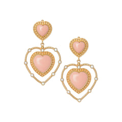 THE ALEJANDRA (Small) [Pink Opal] Earrings Jimena Alejandra 