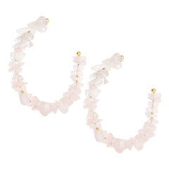 THE AVERY (Rose Quartz) Earrings Jimena Alejandra 