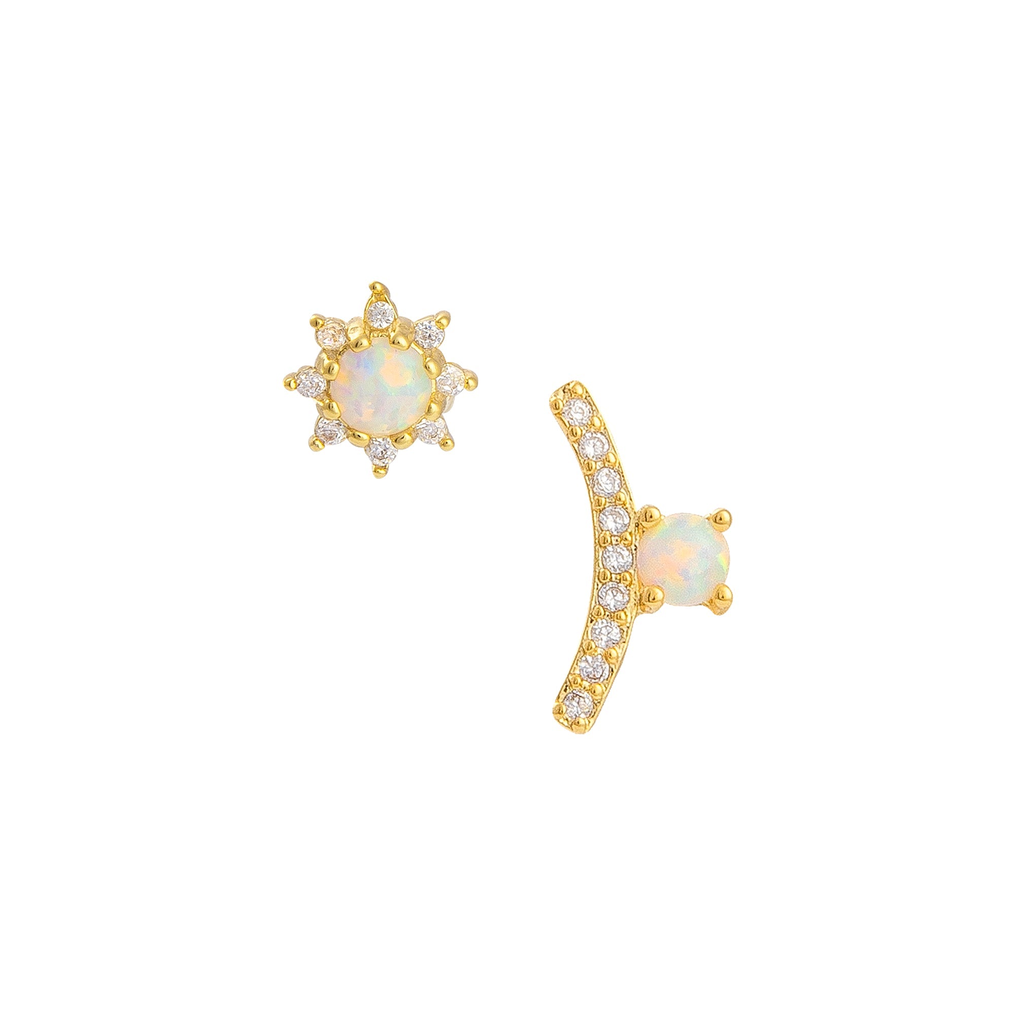 THE BRIELLE Earrings Jimena Alejandra Gold Plated 