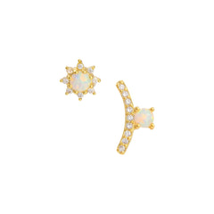 THE BRIELLE Earrings Jimena Alejandra Gold Plated 