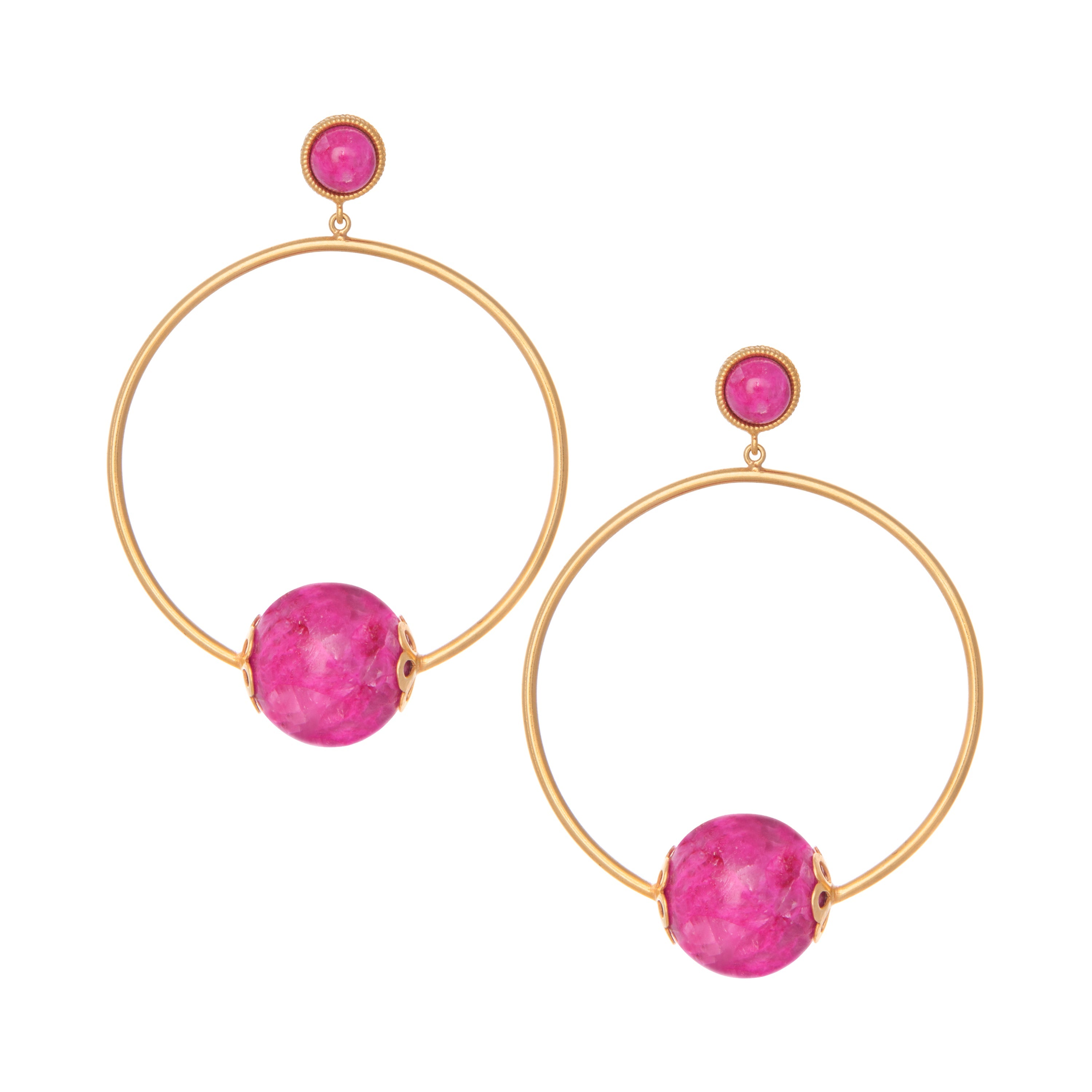 THE CARINA (Pink Mohave) Earrings Jimena Alejandra 