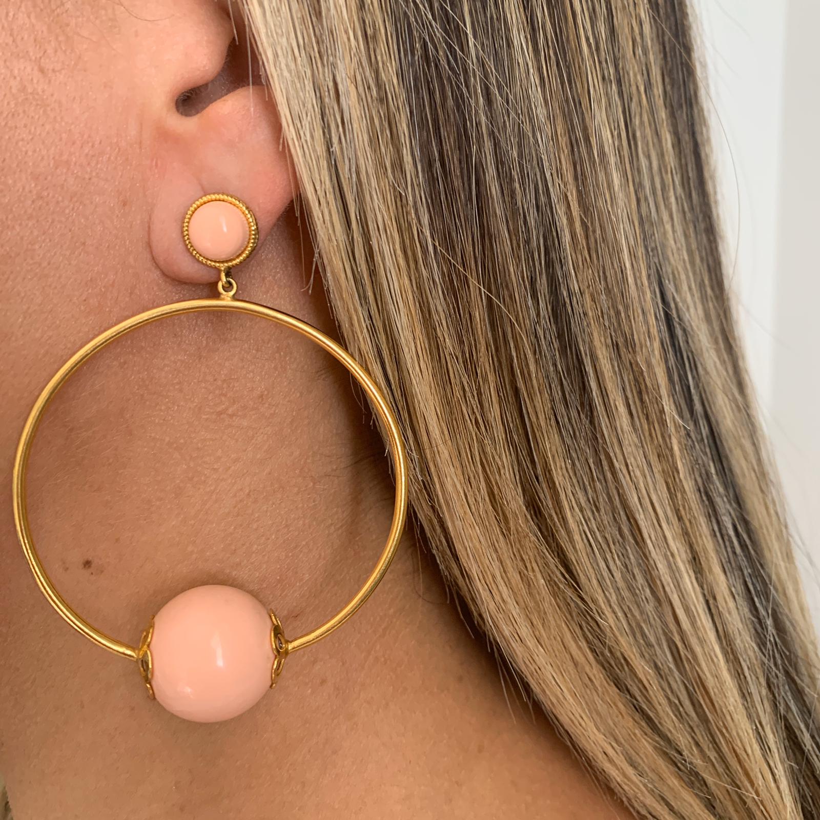 THE CARINA (Pink Opal) Earrings Jimena Alejandra 