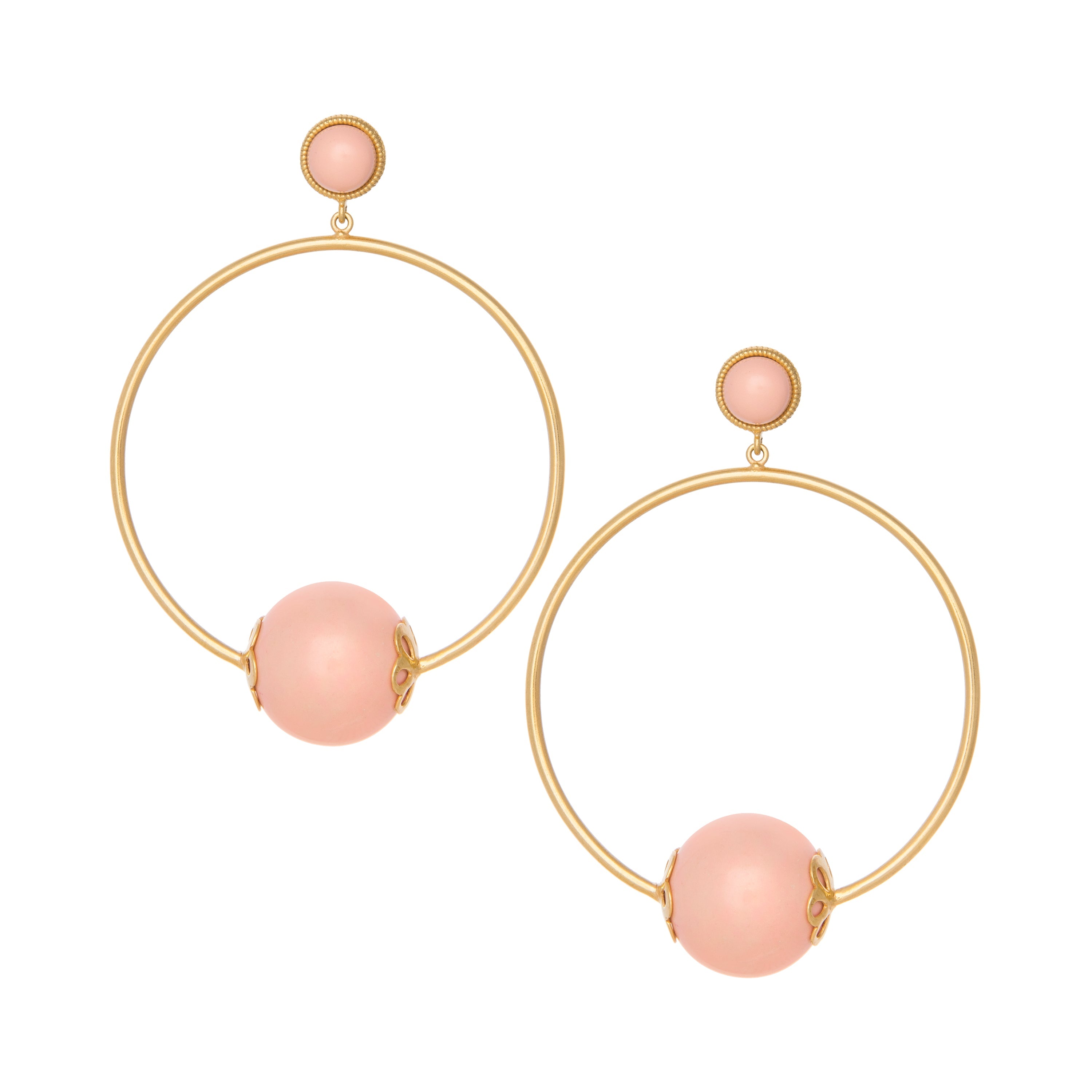 THE CARINA (Pink Opal) Earrings Jimena Alejandra 