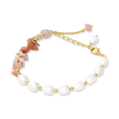 THE CAROLEE (Peach Moonstone) Bracelets Jimena Alejandra 