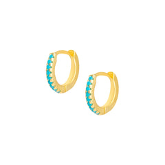 THE CASSIDY (TURQUOISE) Earrings Jimena Alejandra Turquoise 