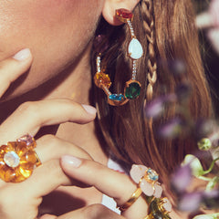 THE CHRISTA (Multicoloured Gems) Earrings Jimena Alejandra 