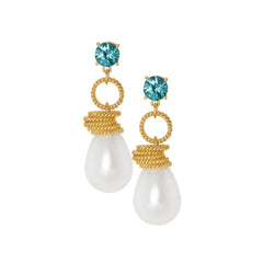 THE CLARISSA (Blue & Pearl) Earrings Jimena Alejandra 