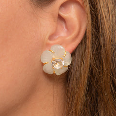 THE CYNTHIA (Aqua Chalcedony) Earrings Jimena Alejandra 