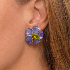 THE CYNTHIA (Brazilian Amethyst) Earrings Jimena Alejandra 