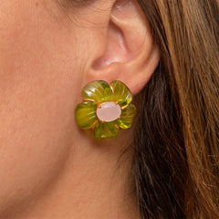 THE CYNTHIA (Peridot) Earrings Jimena Alejandra 