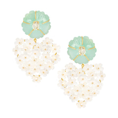 THE DAHLIA (Aqua Chalcedony) Earrings Jimena Alejandra 