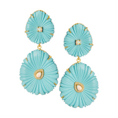 THE EMILIA (Blue Turquoise) Earrings Jimena Alejandra 