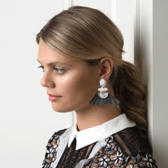 THE ISABEL (Grey) Earrings Jimena Alejandra 