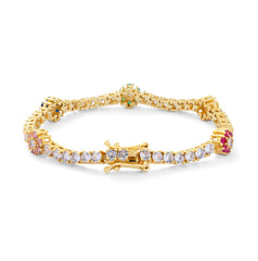 THE JAIME MULTI FLOWER TENNIS BRACELET Jewelry Jimena Alejandra 