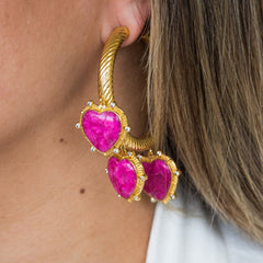THE MAGDALENA (Pink Mohave) Earrings Jimena Alejandra 