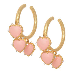 THE MAGDALENA (Pink Opal) Earrings Jimena Alejandra 