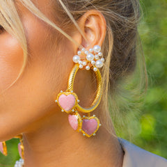 THE MAGDALENA (Thulite) Earrings Jimena Alejandra 