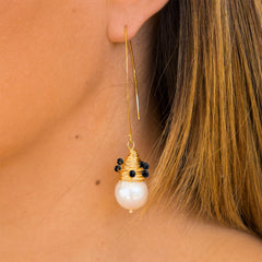 THE MAREE (Black Onyx) Earrings Jimena Alejandra 