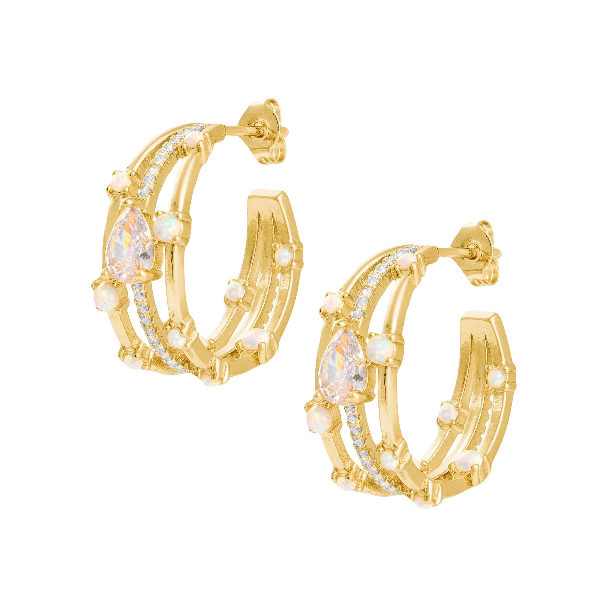 THE NOA (GOLD) Earrings Jimena Alejandra Gold Plated 