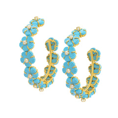 THE POPPY (Turquoise) Earrings Jimena Alejandra 