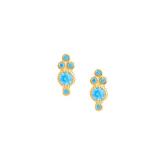 THE REYA (BLUE) Earrings Jimena Alejandra Blue 
