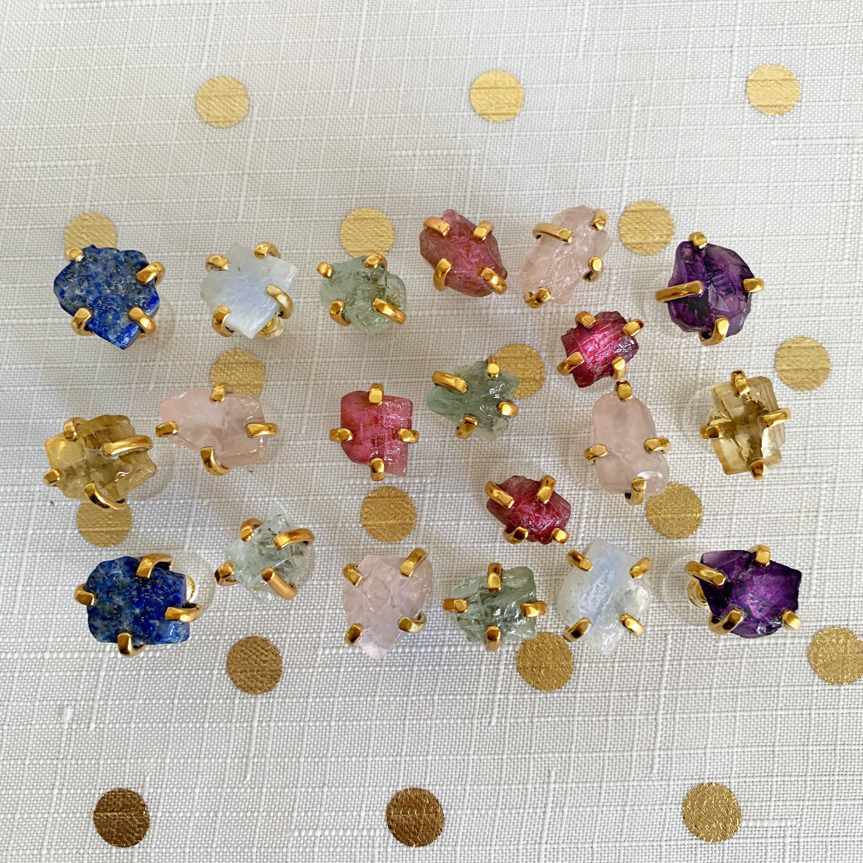 THE RILEY (Rose Quartz) Earrings Jimena Alejandra 