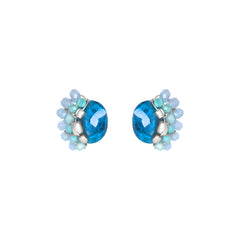 THE SASHA Earrings Jimena Alejandra Silver Apatite (LightBlue) 